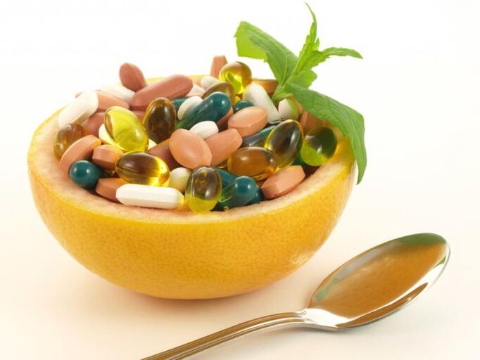 Eng Vielfalt vu Vitaminnen fir Potenz ze erhéijen